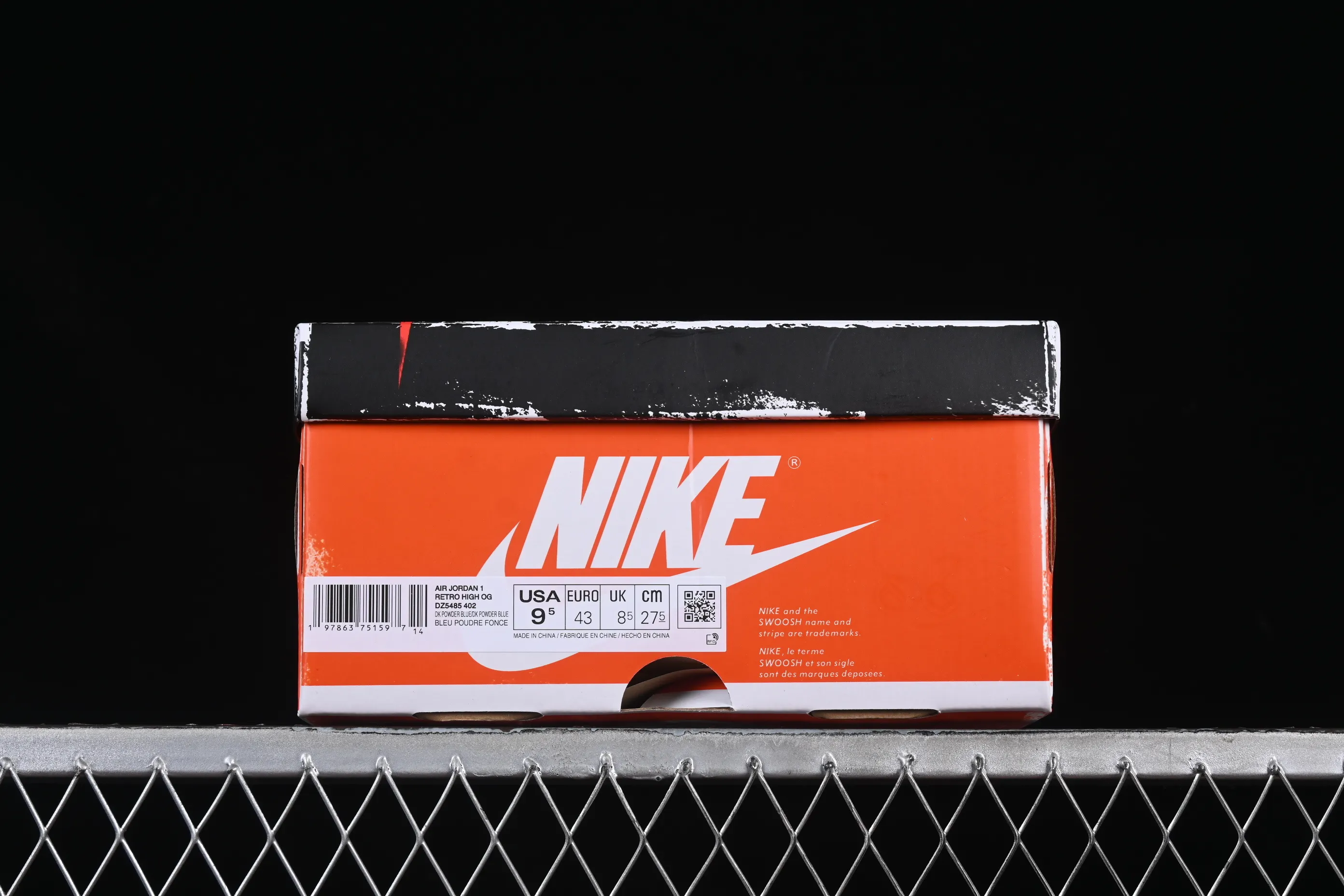 All categories Air Jordan Jordan series basketball shoes Air Jordan 1 High Foreign trade version Air Jordan 1 High OG "UNC Reimagined" AJ1 Joe 1 distressed North Carolina blue DZ5485-402